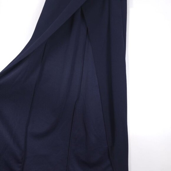 NWT Lulus Sweetest Admirer Navy Blue Ruched Surplice Maxi Dress Classy Size‎ XS - Picture 13 of 15